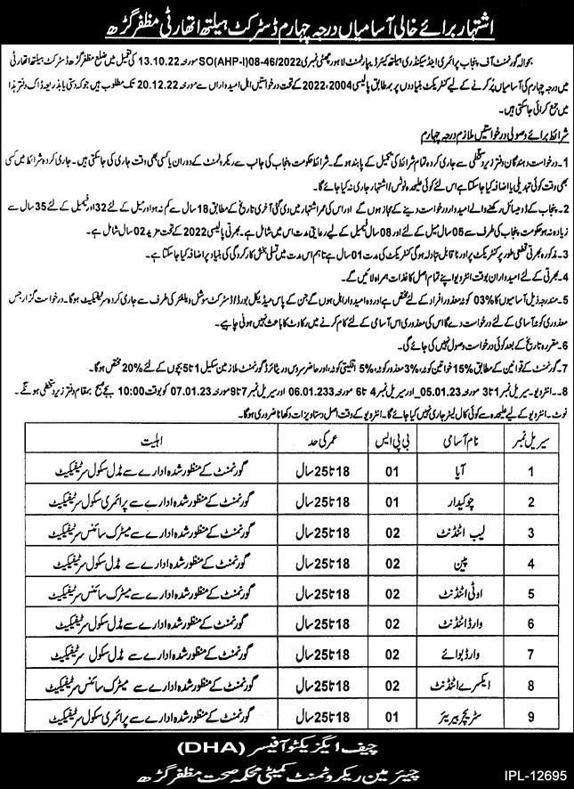 Health Department Jobs 2022 | Primary & Secondary Healthcare Department Headquarters Announced Latest Hiring