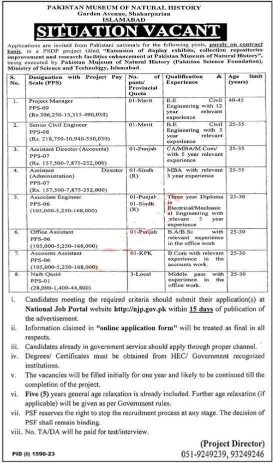 latest Ministry of Science and Technology MOST Jobs 2023