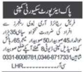 Pak Airport Security Company Jobs