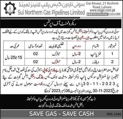 latest Sui Northern Gas Pipelines Limited SNGPL Jobs 2023