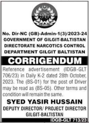 latest Excise Taxation & Narcotics Control Department Jobs