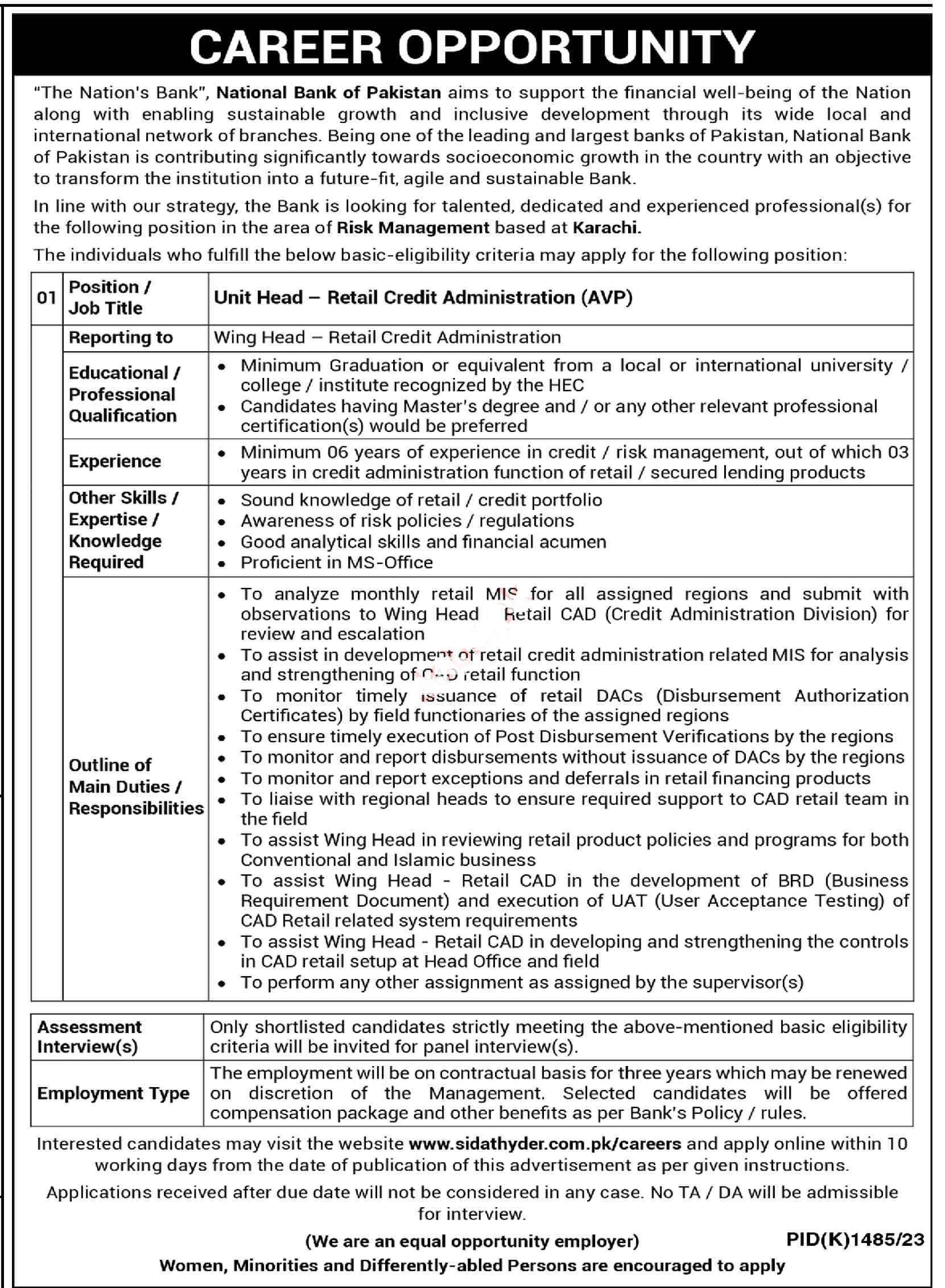  NBP Jobs 2023 | Apply Online for National Bank of Pakistan NBP Jobs 