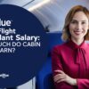 JetBlue Flight Attendant in the aeroplane